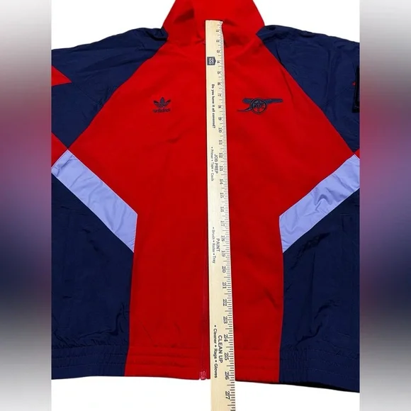 Adidas Arsenal AFC soccer Track Jacket windbreaker red‎ blue size small IS6503
